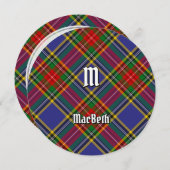 Clan MacBeth Tartan Einladung (Vorne/Hinten)