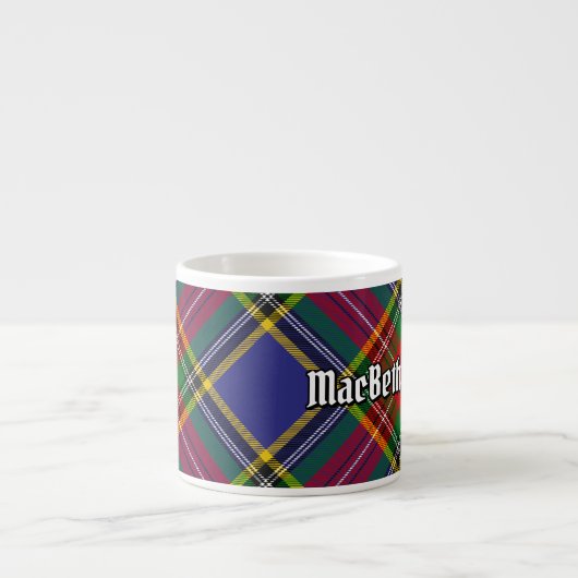 Clan MacBeth Tartan Espresso Cup Espressotasse (Vorderseite)