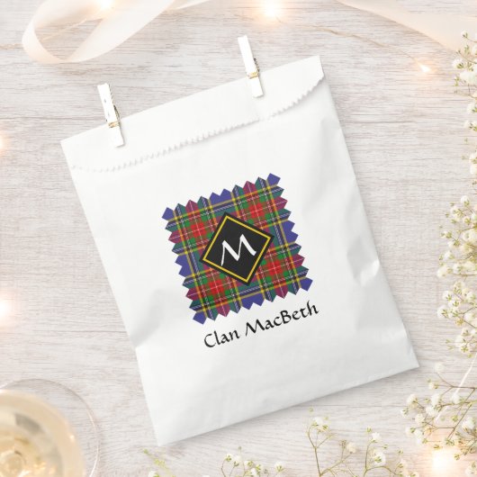 Clan MacBeth Tartan Favor Bag Geschenktütchen (Ausgeschnitten)