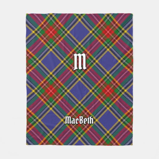 Clan MacBeth Tartan Fleece Blanket (Vorderseite)