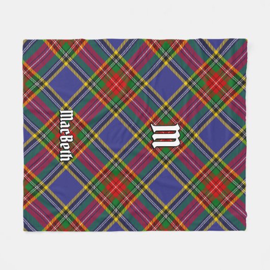 Clan MacBeth Tartan Fleece Blanket (Vorderseite (Horizontal))