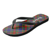 Clan MacBeth Tartan Flip Flops Badesandalen (Schrägansicht)