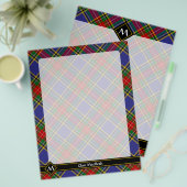Clan MacBeth Tartan Flyer (Vorderseite & Rückseite)