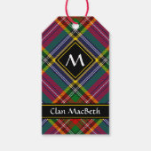 Clan MacBeth Tartan Geschenktasten Geschenkanhänger (Vorderseite)
