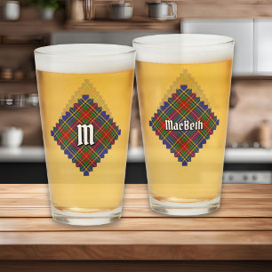 Clan MacBeth Tartan Glass Glas