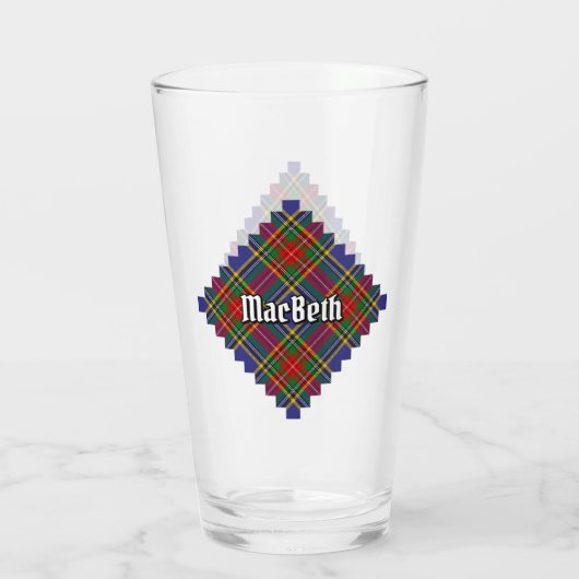 Clan MacBeth Tartan Glass Glas (Rückseite)
