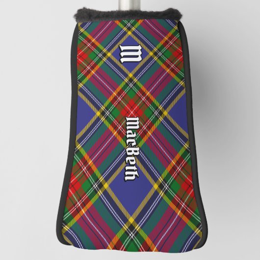 Clan MacBeth Tartan Golf Head Cover Golf Headcover (Rotieren 90)