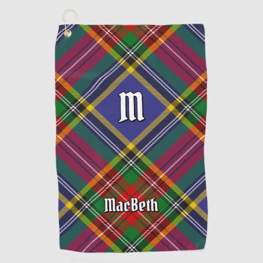 Clan MacBeth Tartan Golf Towel Golfhandtuch (Vorderseite)