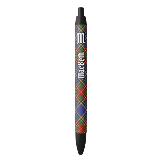 Clan MacBeth Tartan Ink Pen Kugelschreiber (Vorderseite Vertikal)