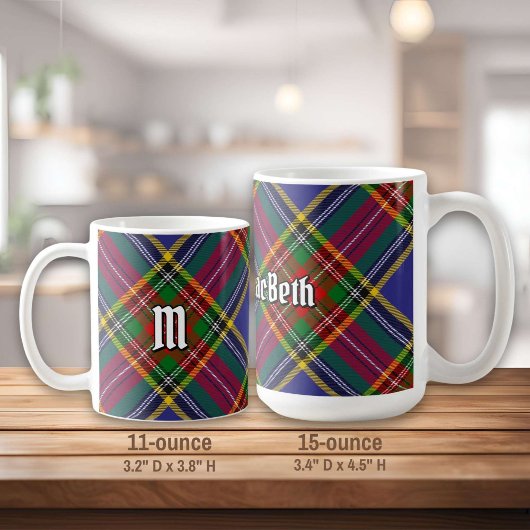 Clan MacBeth Tartan Kaffee Tasse