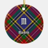 Clan MacBeth Tartan Keramik Ornament (Vorne)