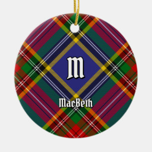 Clan MacBeth Tartan Keramik Ornament