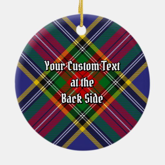 Clan MacBeth Tartan Keramik Ornament (Hinten)