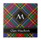 Clan MacBeth Tartan Keramik Tile Fliese (Vorderseite)