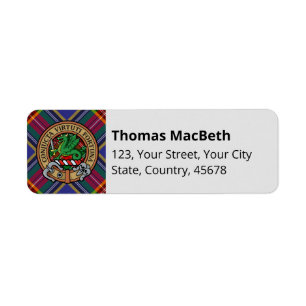 Clan MacBeth Tartan Label