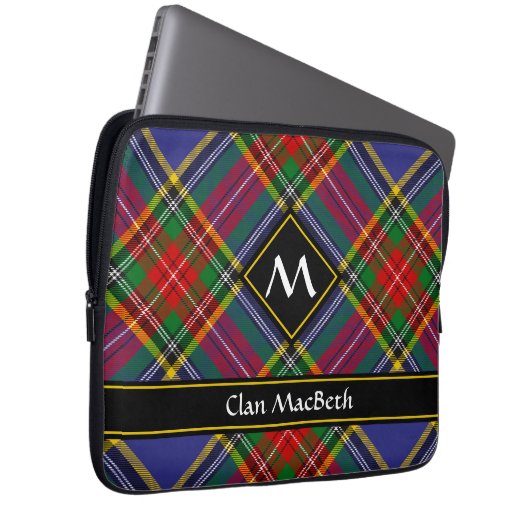 Clan MacBeth Tartan Laptop Sleeve (Vorne Rechts)