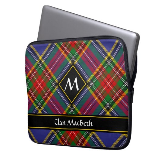 Clan MacBeth Tartan Laptop Sleeve (Vorderseite Links)