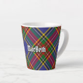 Clan MacBeth Tartan Latte Tasse (Rechte Ecke)