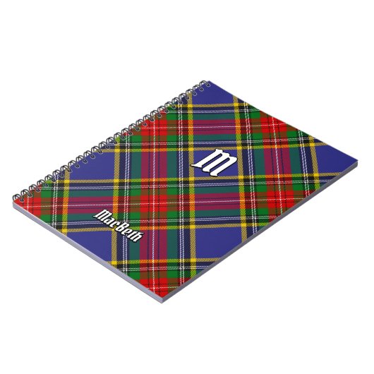 Clan MacBeth Tartan Notebook Notizblock (Linke Seite)