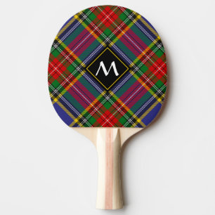 Clan MacBeth Tartan Ping Pong Paddle Tischtennis Schläger