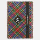 Clan MacBeth Tartan Throw Blanket Decke (Vorderseite Vertikal)