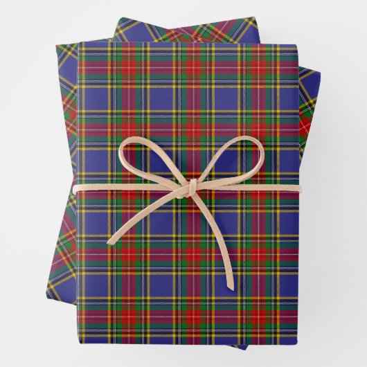 Clan MacBeth Tartan Wrapping Paper Sheets Geschenkpapier Set (Beispiel)