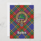Clan MacBeth Wappen Einladung (Rückseite)