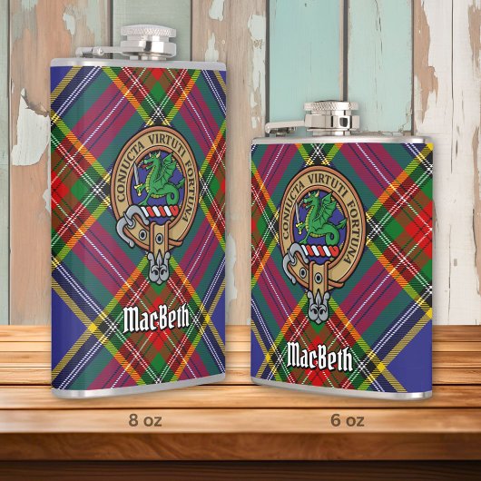 Clan MacBeth Wappen Flask Flachmann