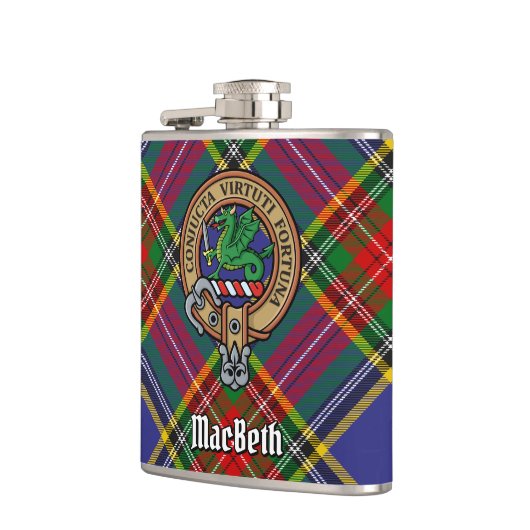 Clan MacBeth Wappen Flask Flachmann (Links)