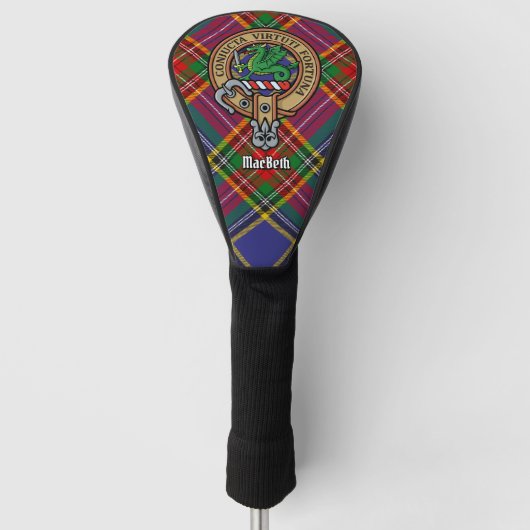 Clan MacBeth Wappen Head Cover Golf Headcover (Vorderseite)