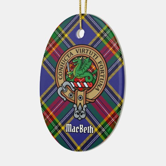 Clan MacBeth Wappen Keramik Ornament (Links)