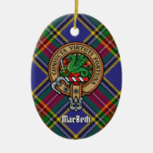 Clan MacBeth Wappen Keramik Ornament (Vorne)