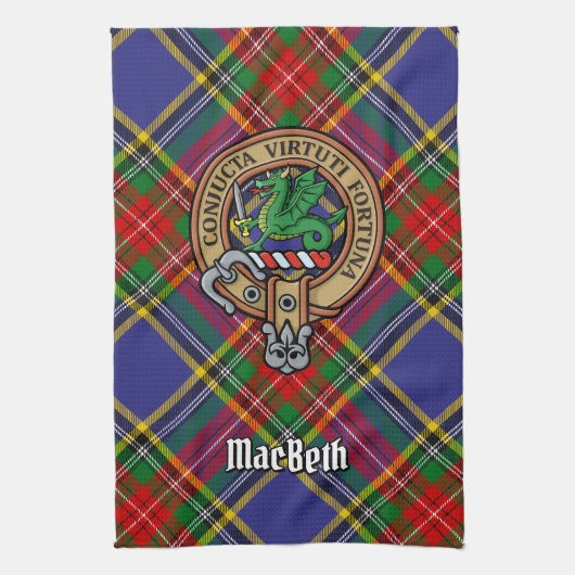 Clan MacBeth Wappen Küchentücher (Vertikal)