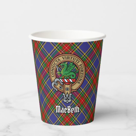 Clan MacBeth Wappen Paper Cups Pappbecher (Vorderseite)