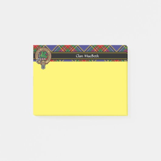 Clan MacBeth Wappen Post-it Notes Klebezettel (Vorderseite)