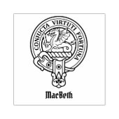 Clan MacBeth Wappen Rubber Briefmarke Gummistempel (Prägung)