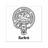 Clan MacBeth Wappen Selbstfarbige Briefmarke Permastempel (Design)