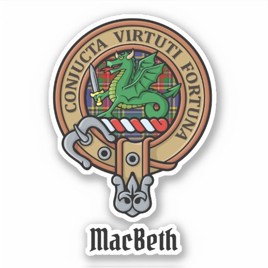 Clan MacBeth Wappen Sticker (Vorderseite)