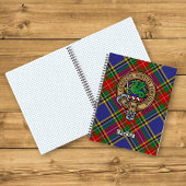 Clan MacBeth Wappen über Tartan Notizblock
