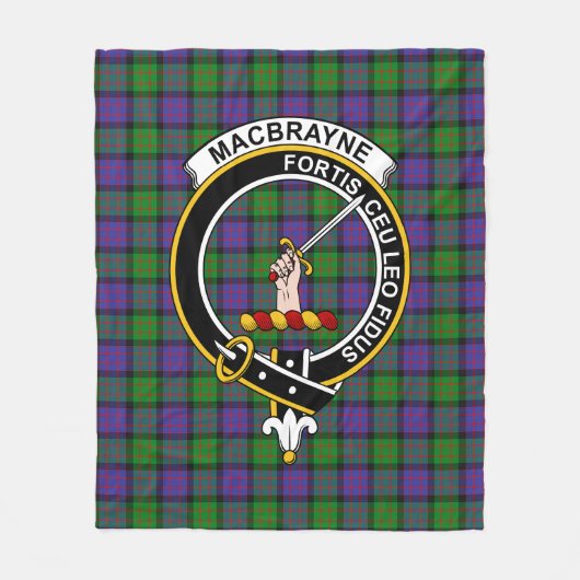 Clan MacBrayne Tartan Kariert Fleecedecke (Vorderseite)