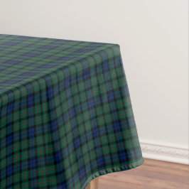 Clan MacCallum Dark Blue und Green Scottish Tartan Tischdecke
