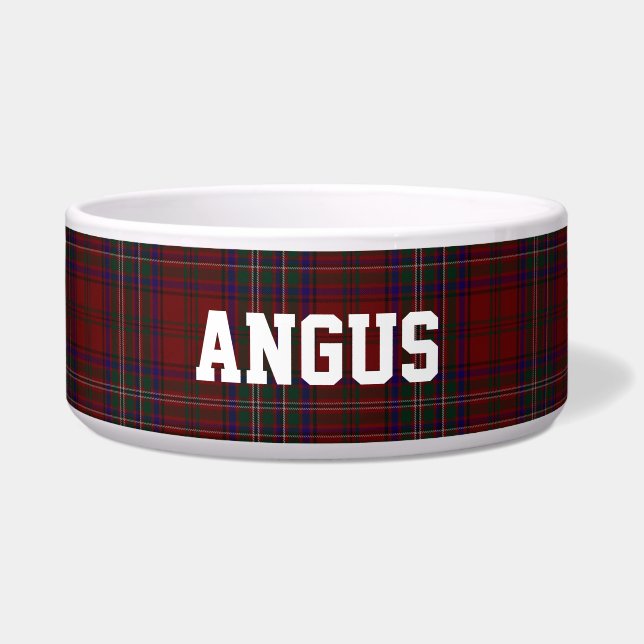 Clan MacClure Custom Tartan Kariert Pet Bowl Napf (Vorderseite)