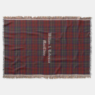 Clan MacClure Tartan Kariertes, benutzerdefinierte Decke