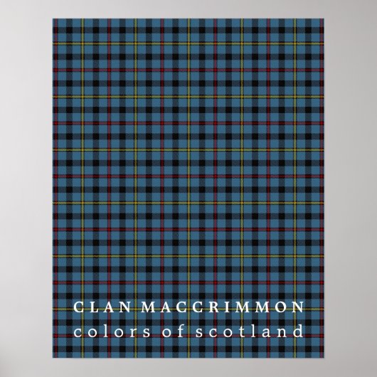 Clan MacCrimmon Colors of Scotland Tartan Poster (Vorne)