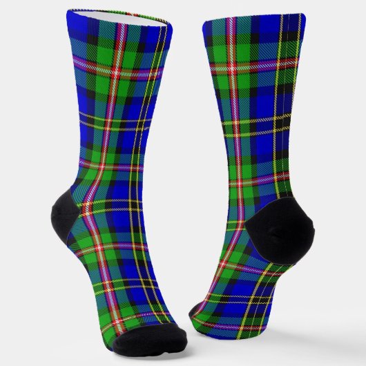 Clan MacCuaig Tartan Socken (Gewinkelt)