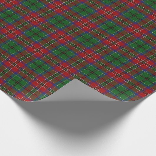 Clan MacCulloch MacCullough ScottishTartan Geschenkpapier (Ecke)
