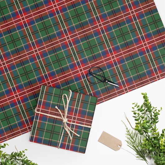 Clan MacCulloch Tartan Karierte Pattern Holidays Geschenkpapier