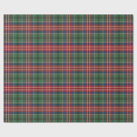 Clan MacCulloch Tartan Karierte Pattern Holidays Geschenkpapier (Flach)