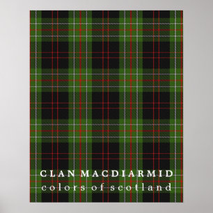 Clan MacDiarmid Colors of Scotland Tartan Poster