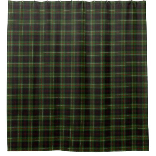 Clan MacDiarmid Green Black Red Tartan Duschvorhang (Vorderseite)